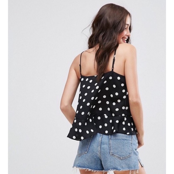 ASOS Cami with Ruffle and Tie Front - Picture 2 of 6